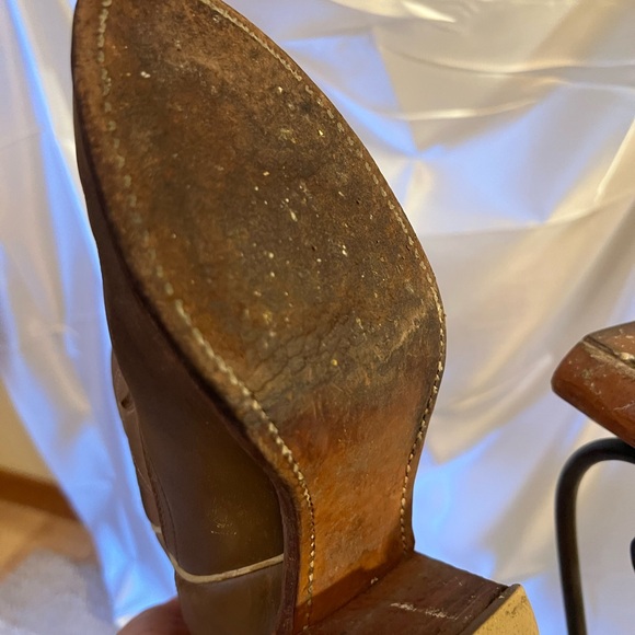 Ariat Two-Tone Western Heeled Boots Vintage - Picture 5 of 6